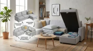 Canapé d'angle réversible et convertible pas cher adaptable à votre intérieur