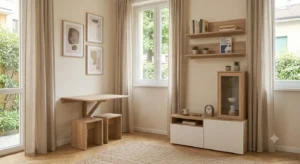 Soluzione d'arredo per soggiorno piccolo sotto 500 euro salvaspazio e funzionale